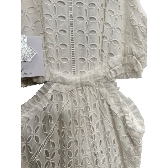 LACE The Label Eyelet Cutout Halter Dress - Size M - NWT - Picture 6 of 7